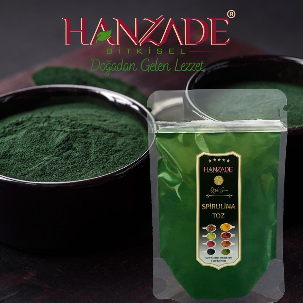 Hanzade Bitkisel Yenilebilir Spirulina Yosun Tozu