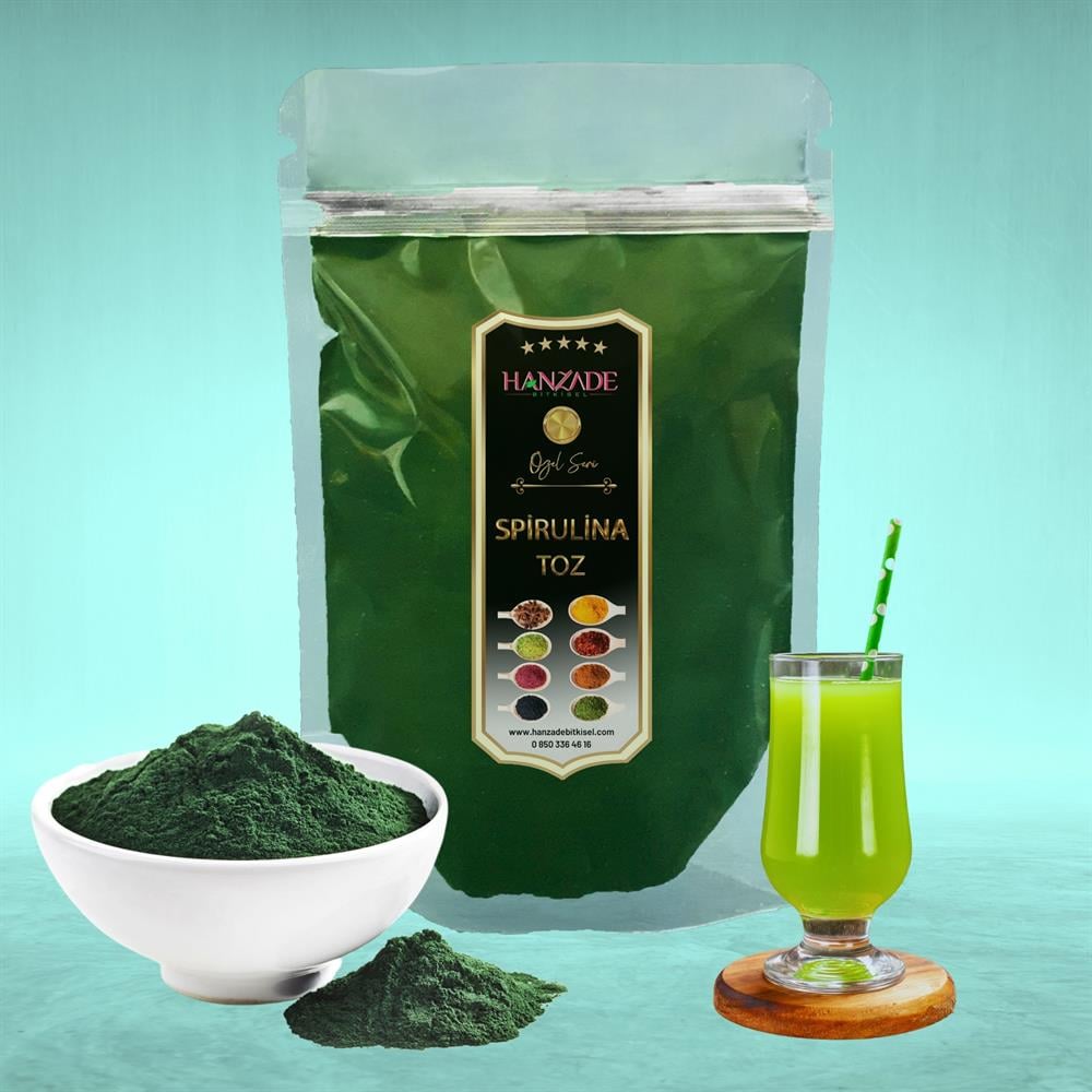 Hanzade Bitkisel Yenilebilir Spirulina Yosun Tozu