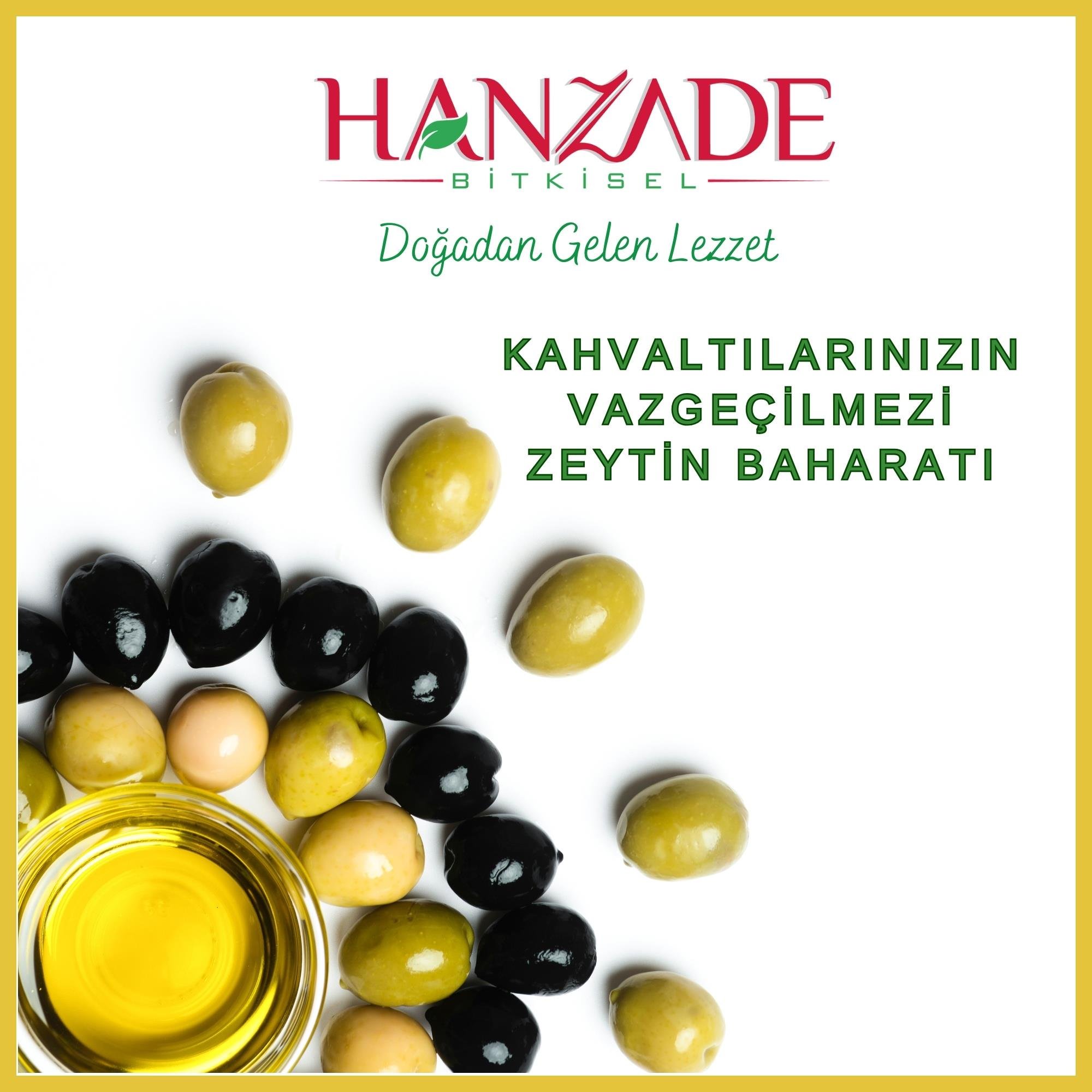 Hanzade Bitkisel Zeytin ve Zeytinyağı Çeşnisi Sosu Harcı Baharatı Kahvaltılık