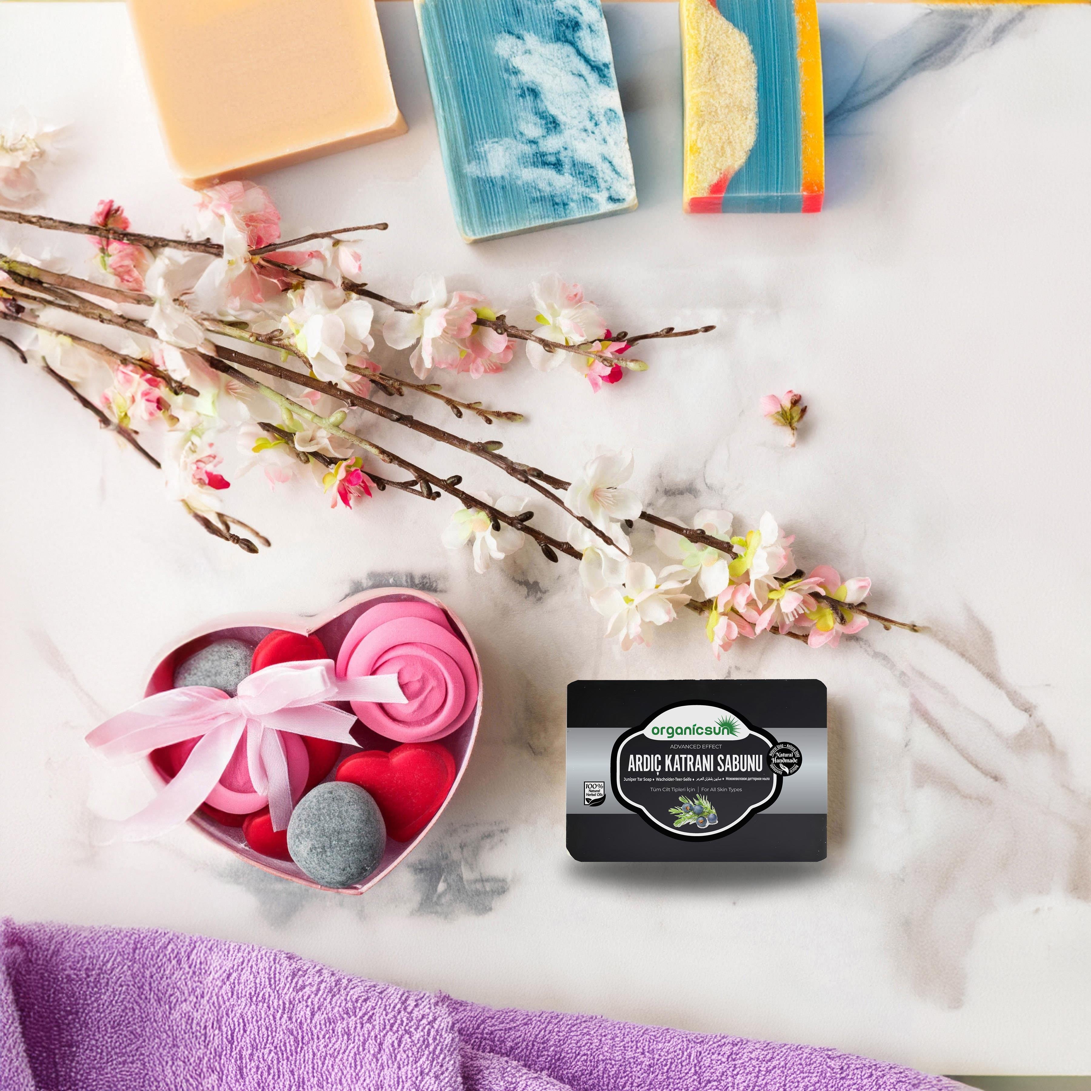 Organicsun Doğal Ardıç Katranı Sabunu 140 Gr Tüm Cilt Tipleri İçin Antiseptik ve Yenileyici Etkili