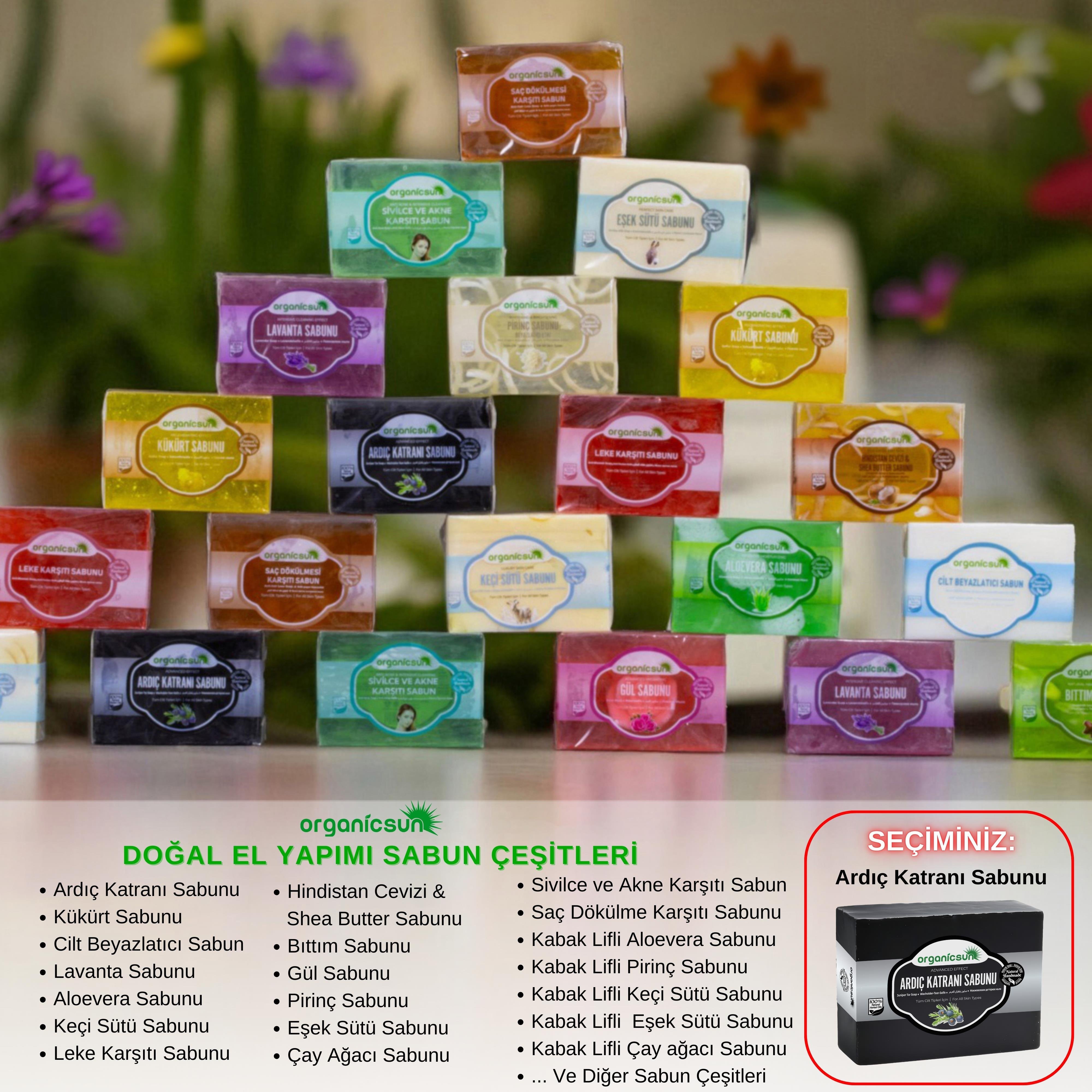 Organicsun Doğal Ardıç Katranı Sabunu 140 Gr Tüm Cilt Tipleri İçin Antiseptik ve Yenileyici Etkili