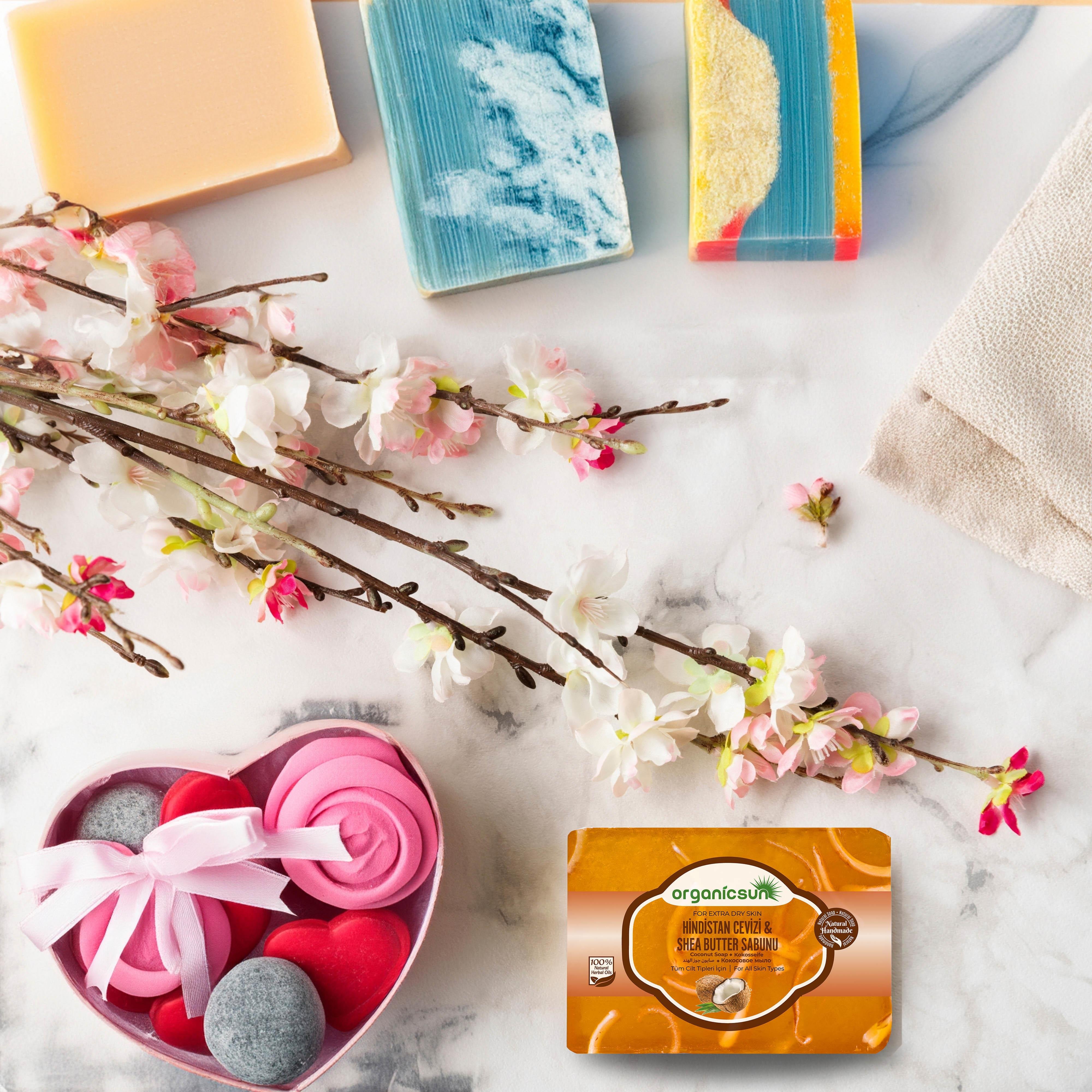 Organicsun Doğal Hindistan Cevizi & Shea Butter Sabunu 140 Gr Tüm Cilt Tipleri İçin Besleyici ve Onarıcı Etkili