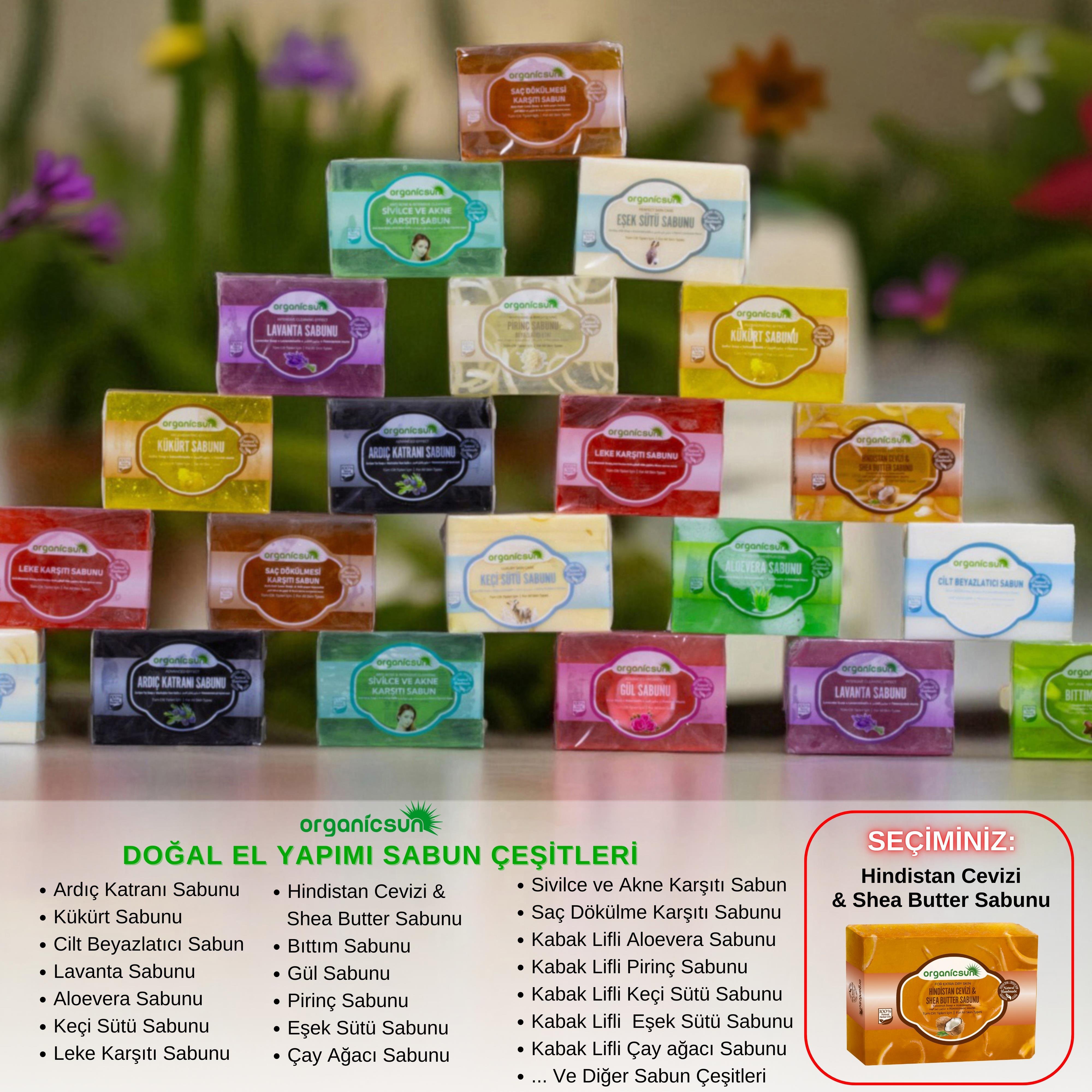 Organicsun Doğal Hindistan Cevizi & Shea Butter Sabunu 140 Gr Tüm Cilt Tipleri İçin Besleyici ve Onarıcı Etkili