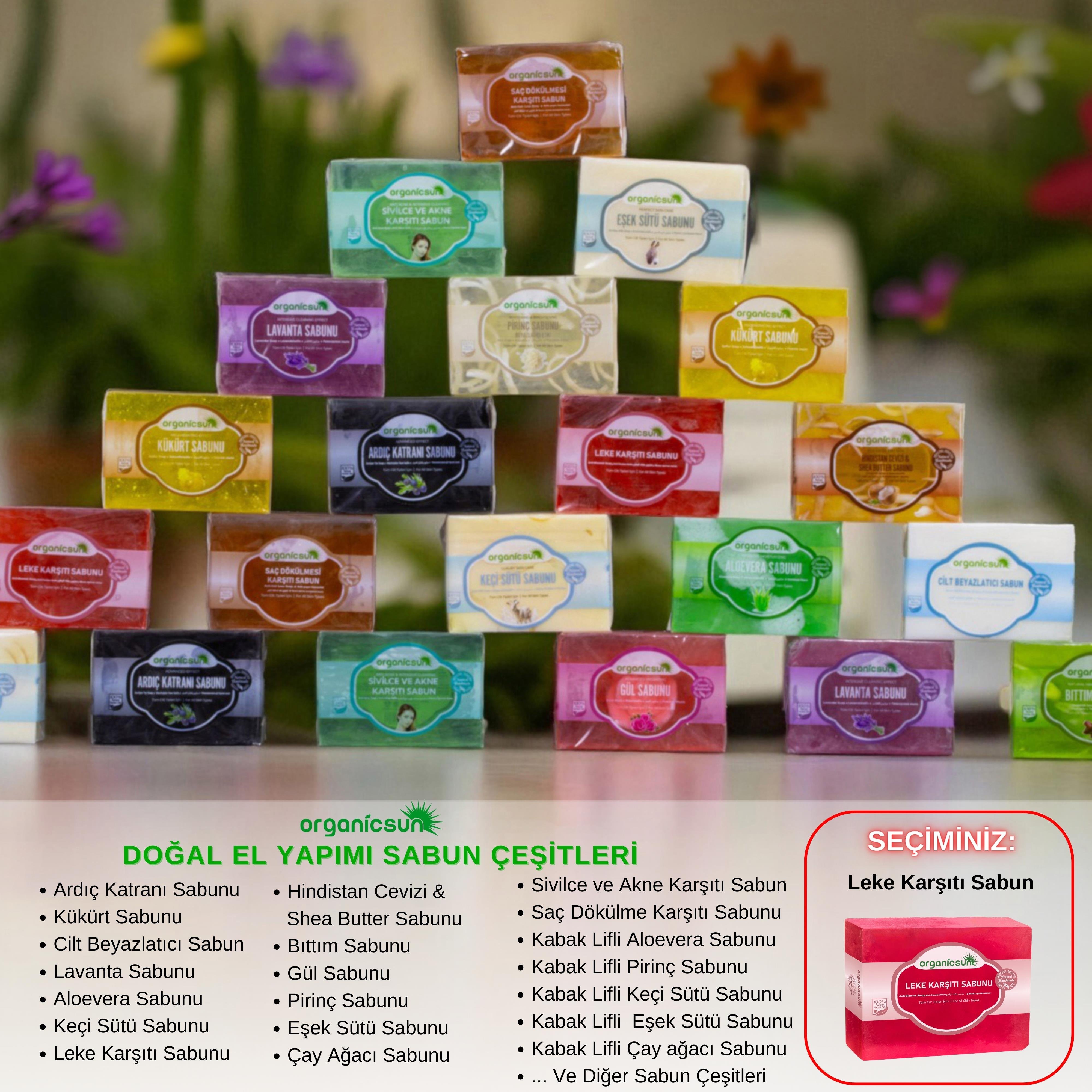 Organicsun Doğal Leke Karşıtı Sabun 140 Gr Tüm Cilt Tipleri İçin Cilt Lekelerine Karşı