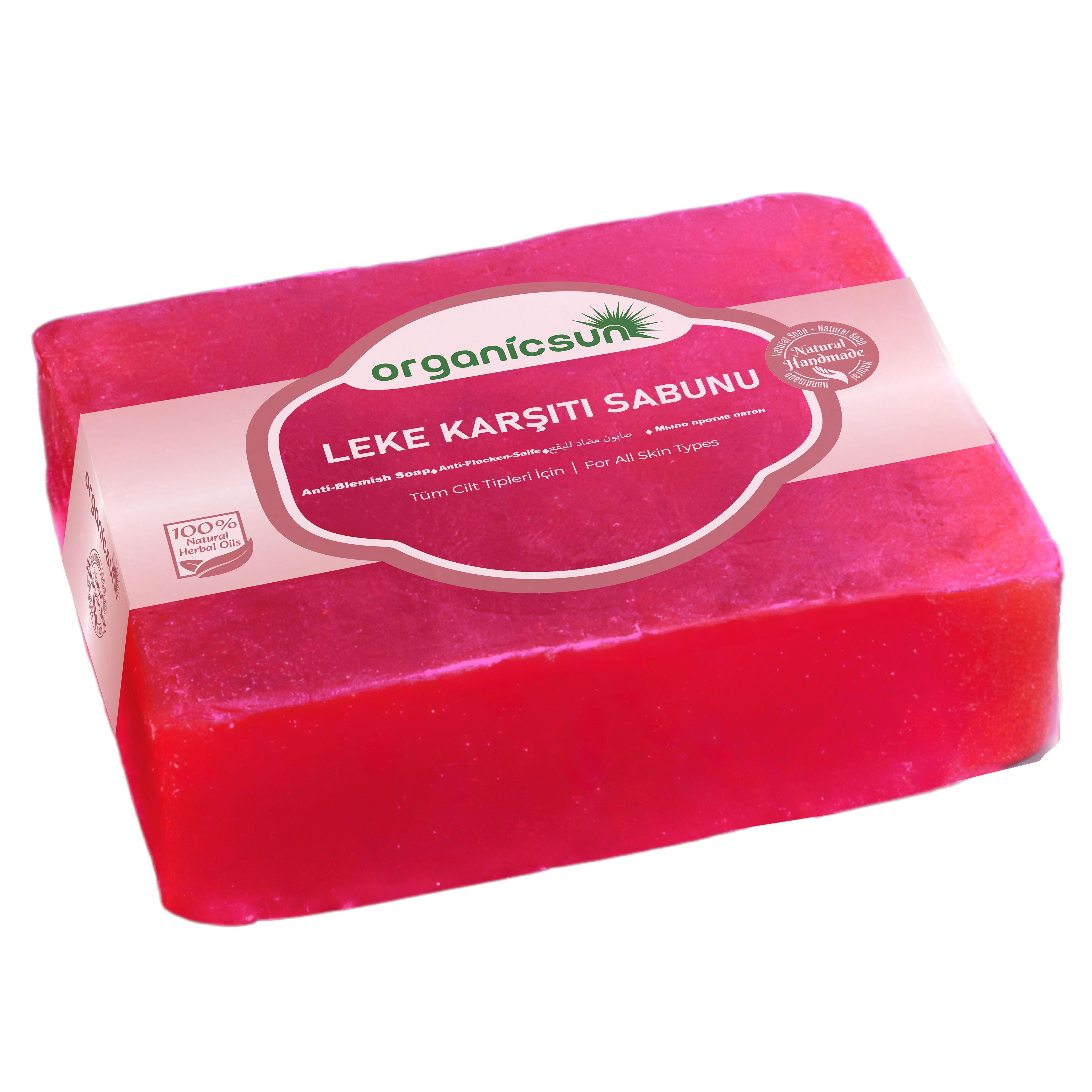 Organicsun Doğal Leke Karşıtı Sabun 140 Gr Tüm Cilt Tipleri İçin Cilt Lekelerine Karşı