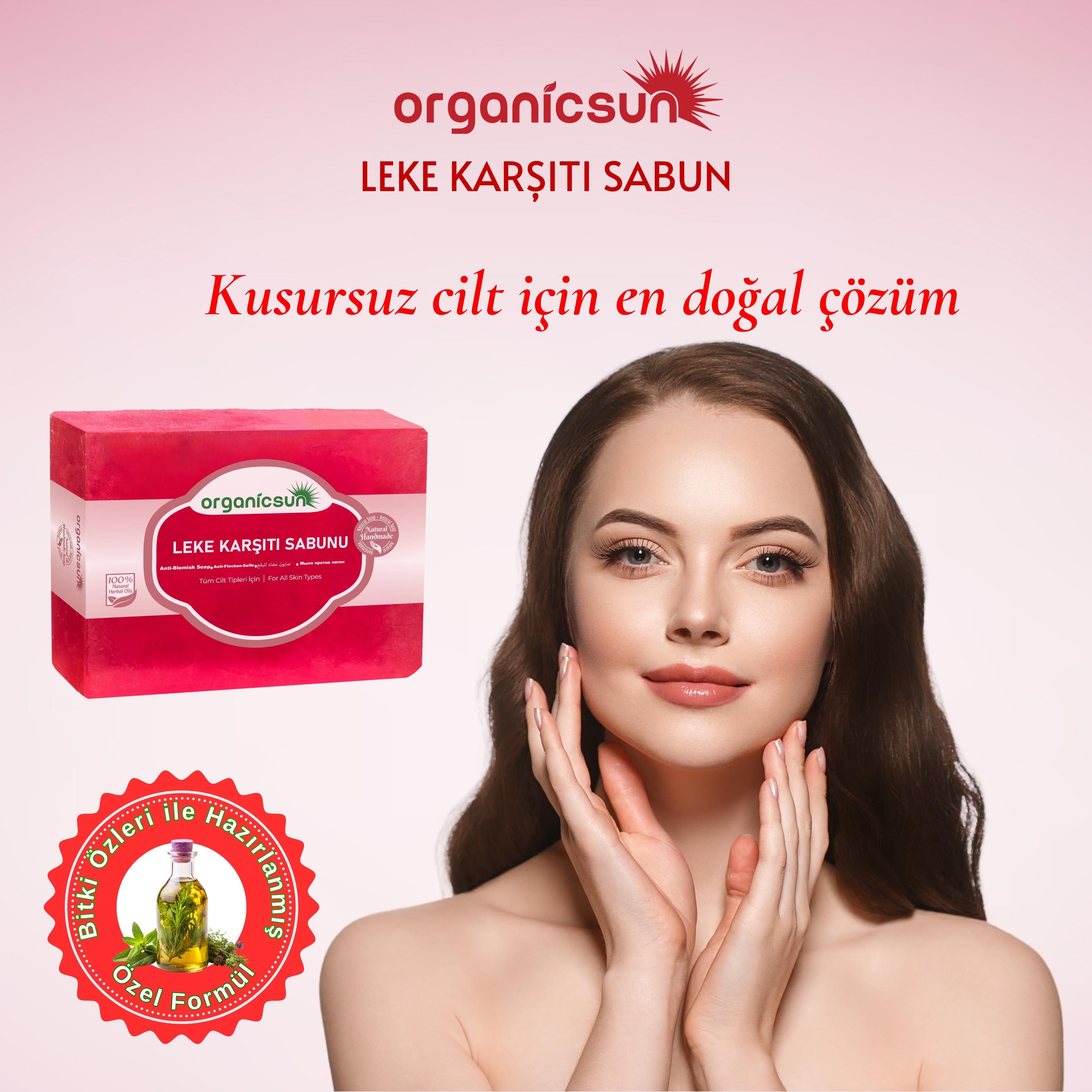 Organicsun Doğal Leke Karşıtı Sabun 140 Gr Tüm Cilt Tipleri İçin Cilt Lekelerine Karşı