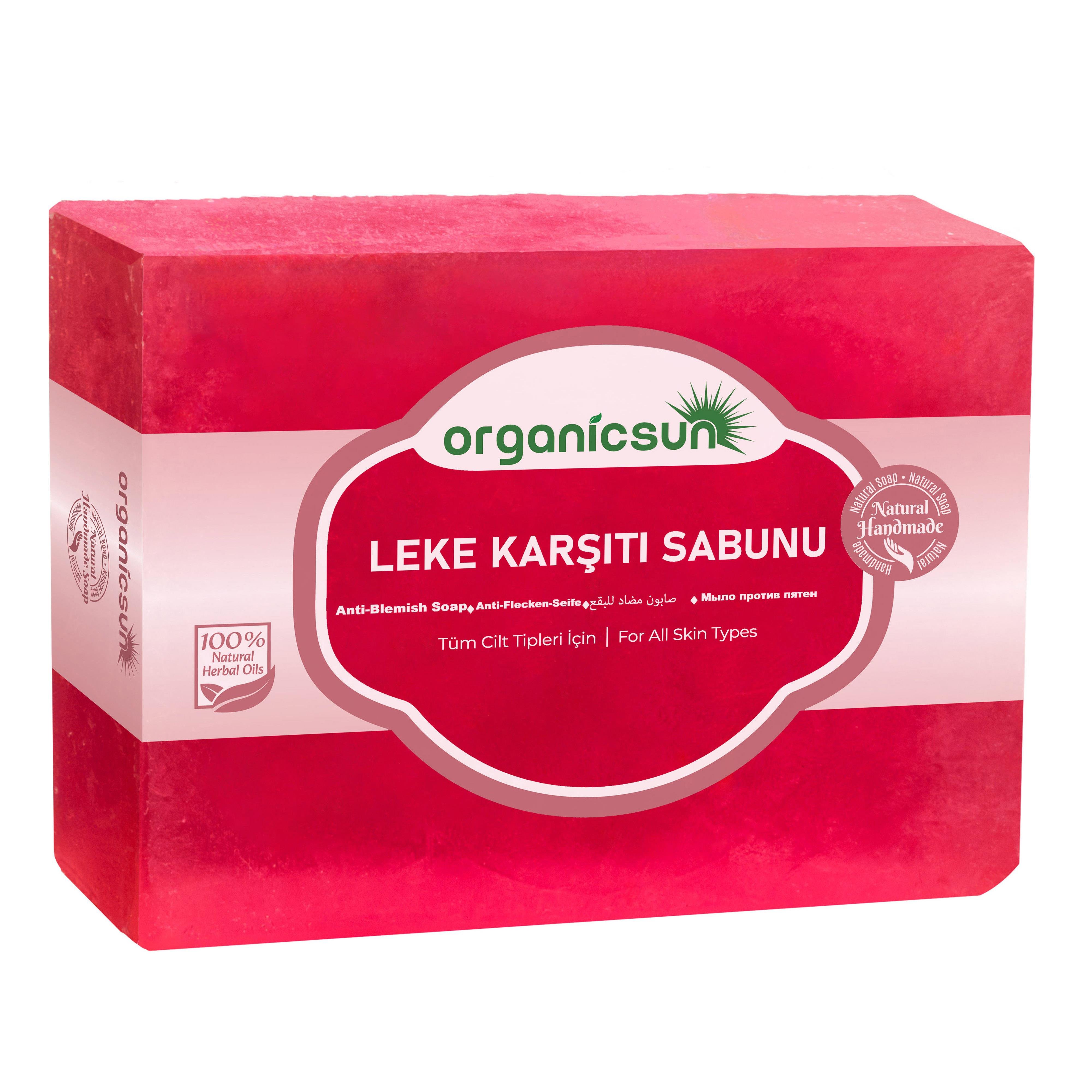 Organicsun Doğal Leke Karşıtı Sabun 140 Gr Tüm Cilt Tipleri İçin Cilt Lekelerine Karşı