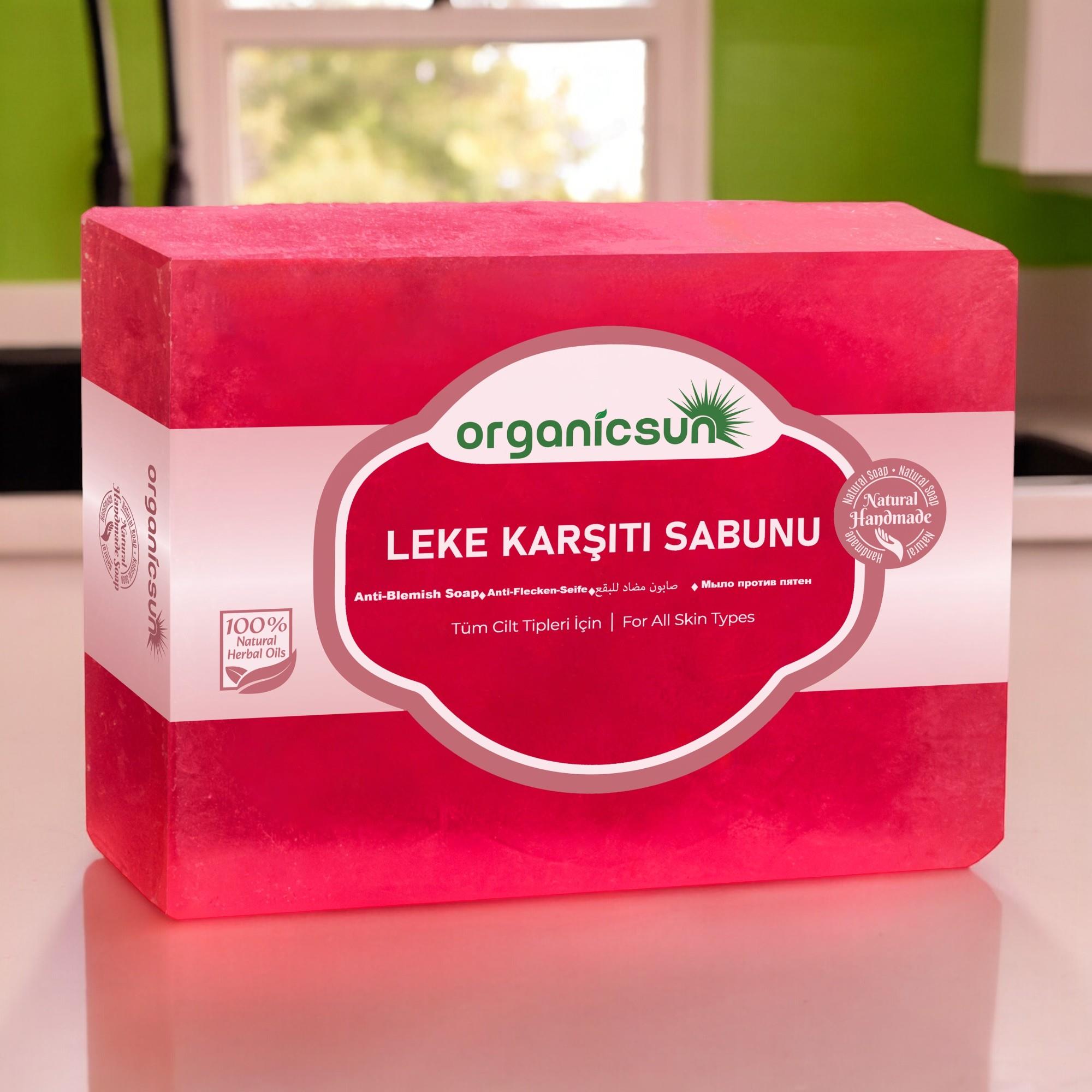 Organicsun Doğal Leke Karşıtı Sabun 140 Gr Tüm Cilt Tipleri İçin Cilt Lekelerine Karşı
