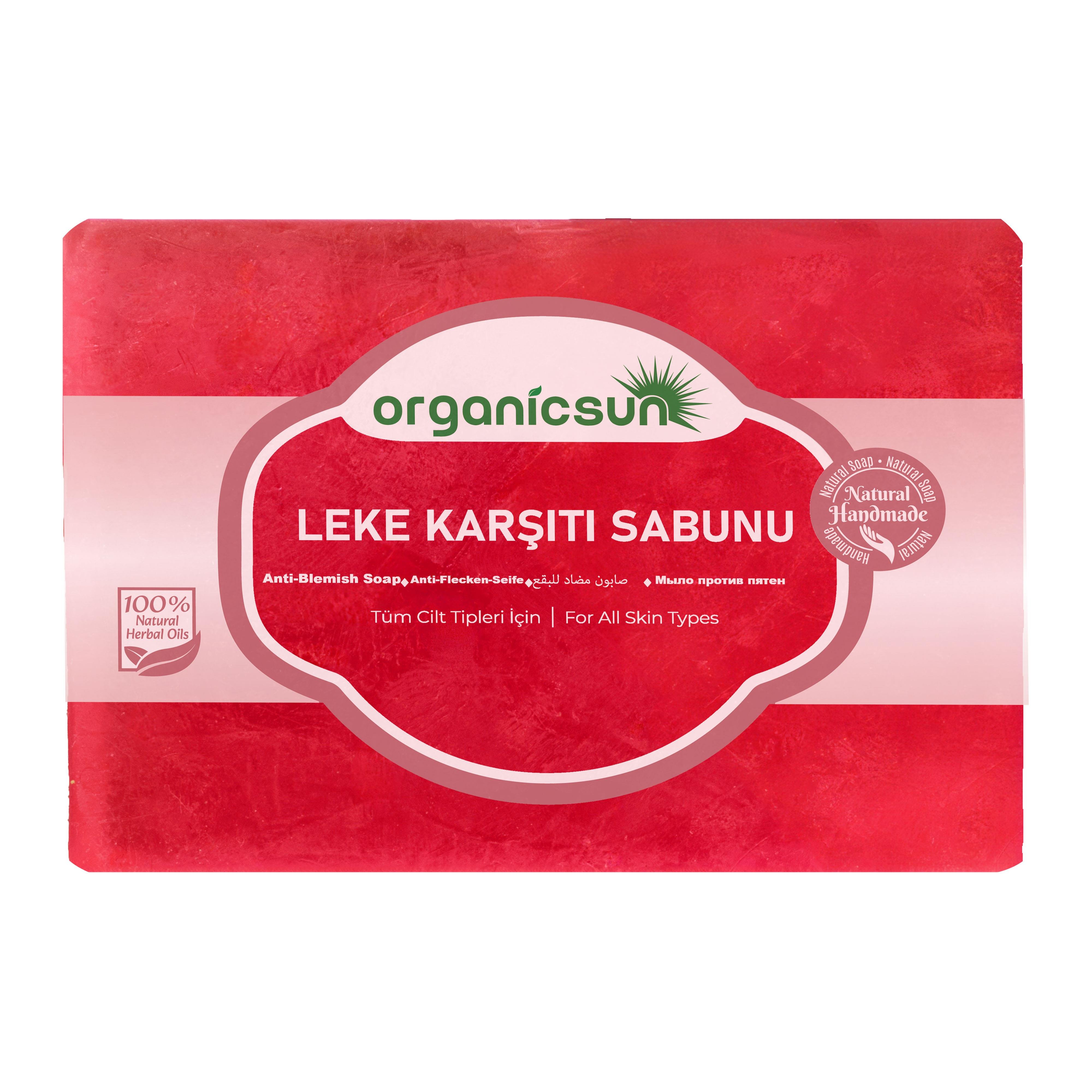 Organicsun Doğal Leke Karşıtı Sabun 140 Gr Tüm Cilt Tipleri İçin Cilt Lekelerine Karşı