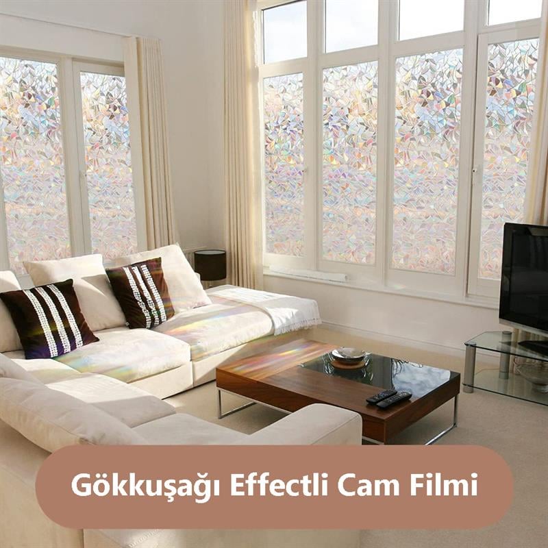 Gökkuşağı Efektli Cam Filmi