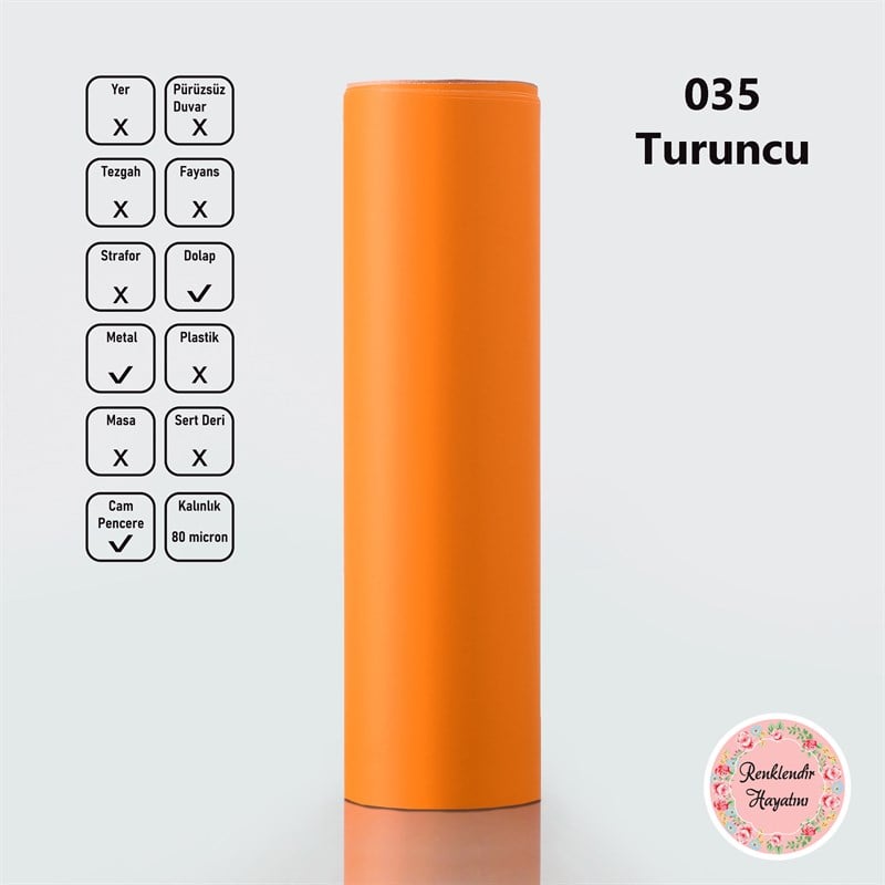Turuncu Mat Folyo-035