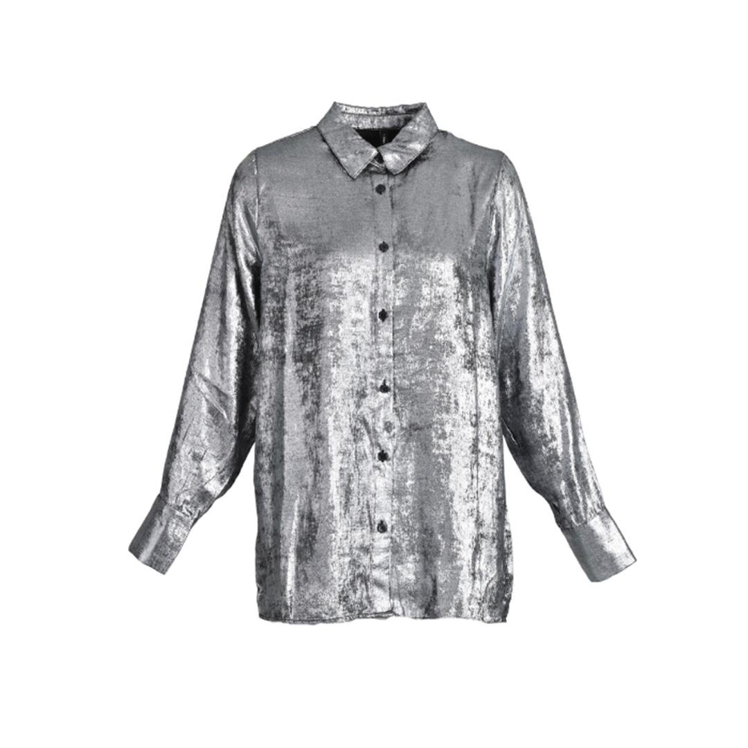 107203035051ONLY 15332559 KADIN GÖMLEK  GÜMÜŞ