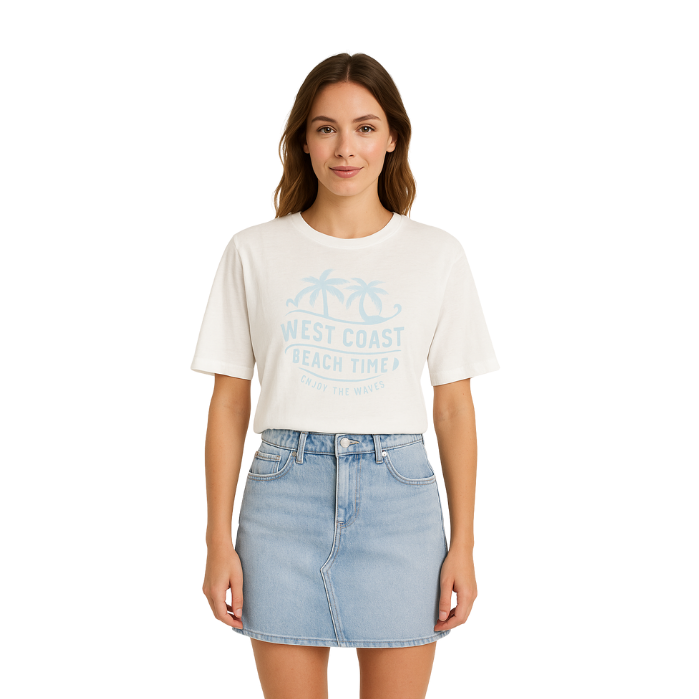 107237096024ONLY 15320622 KADIN T-SHIRT  EKRU