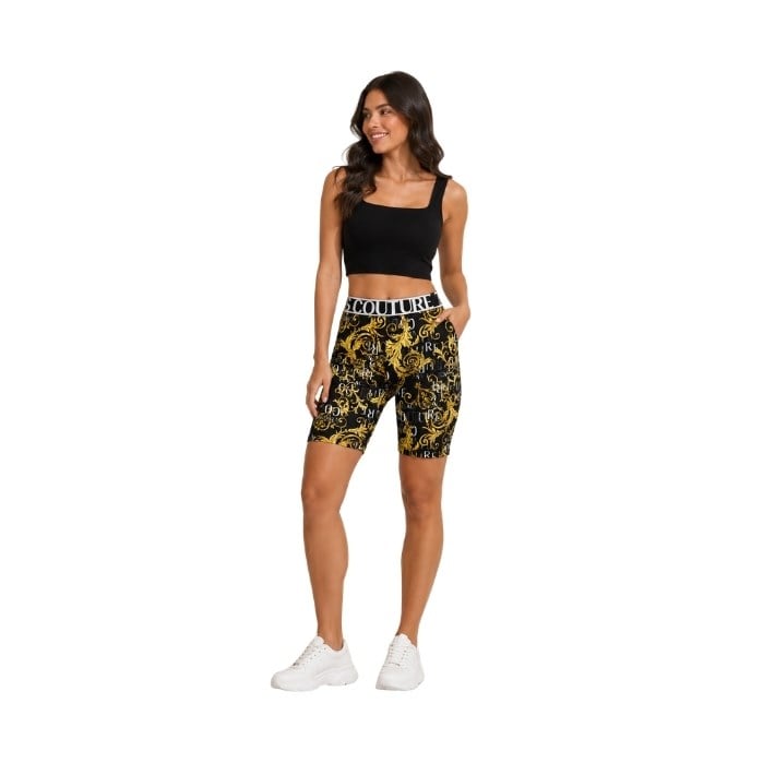 128235002519VERSACE 74HAC106JS178 KADIN TAYT  SİYAH-ALTIN