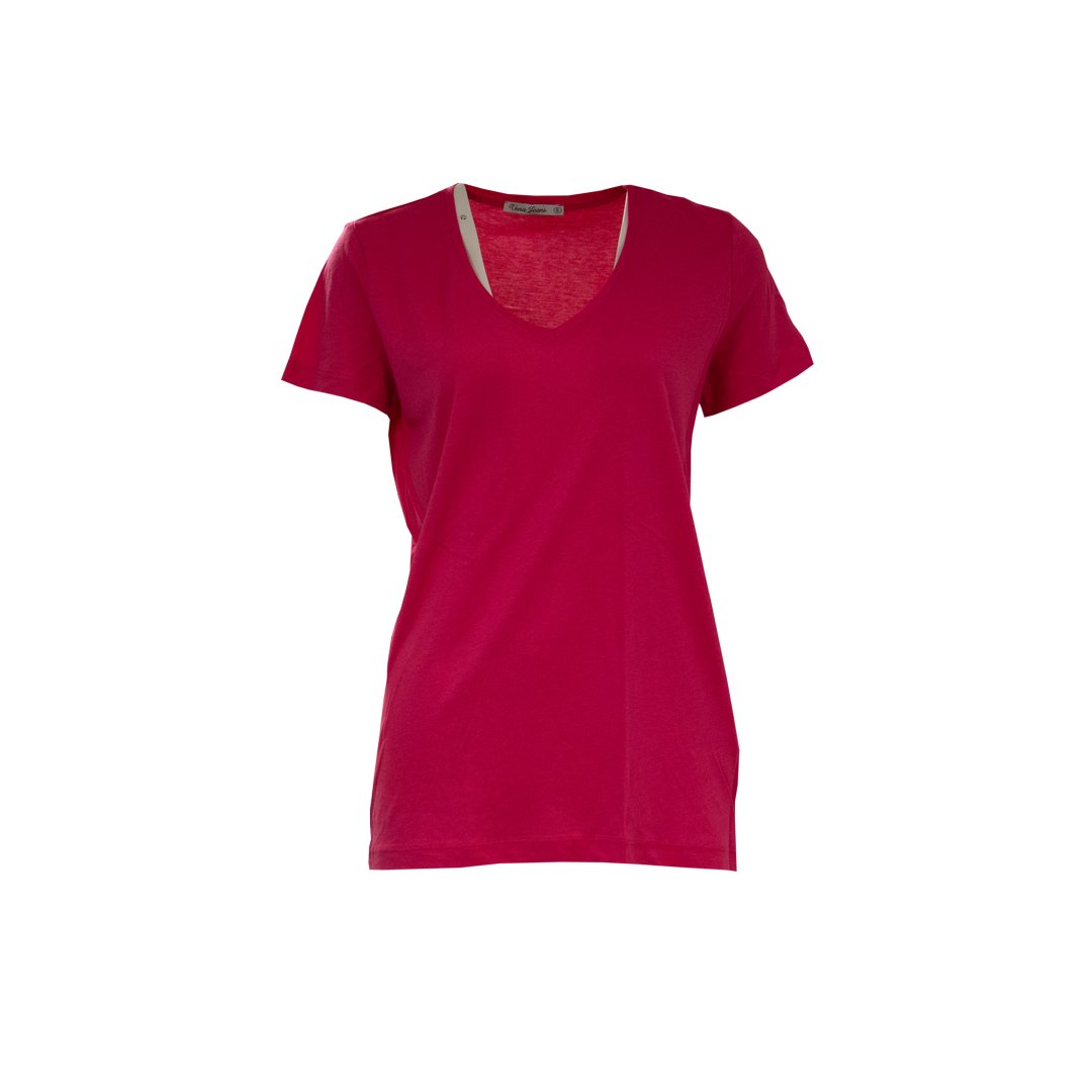 141537157010VENA 25645 KADIN T-SHIRT  PEMBE