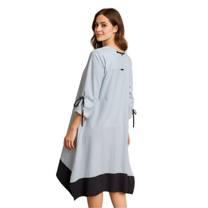205234434184BIZEFASHION 25SS-BZ2035 KADIN ELBİSE  BUZ MAVİSİ