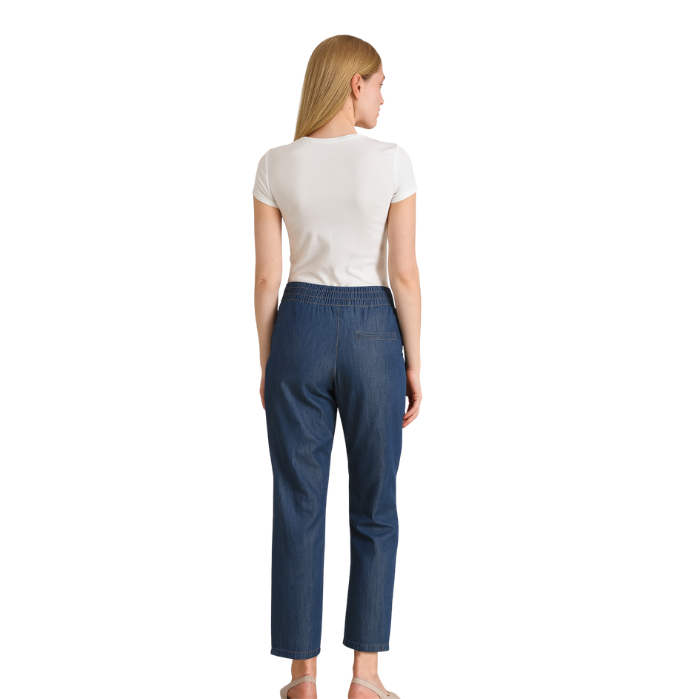 239204458003DOUBLE.TT 2182 KADIN PANTOLON  MAVİ