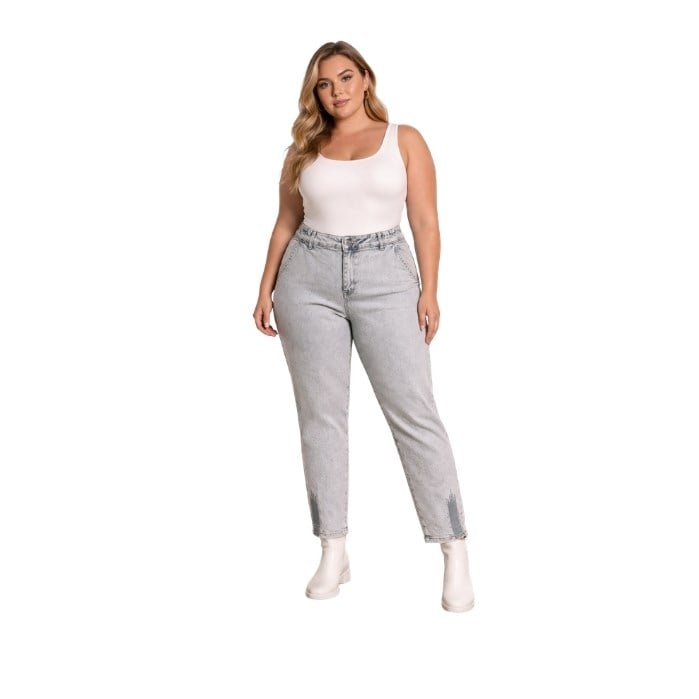 239904008017DOUBLE.TT 2164 KADIN PANTOLON  A. MAVİ
