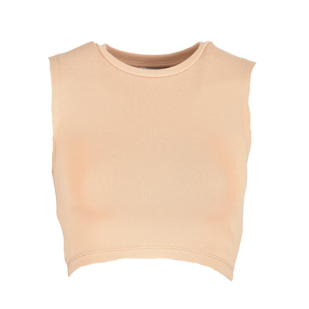 263237133014DILVIN 30125 KADIN CROP  BEJ