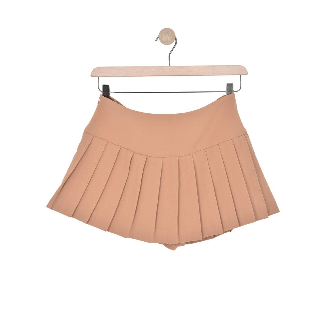 263254016022DILVIN 80772 KADIN ŞORT  CAMEL