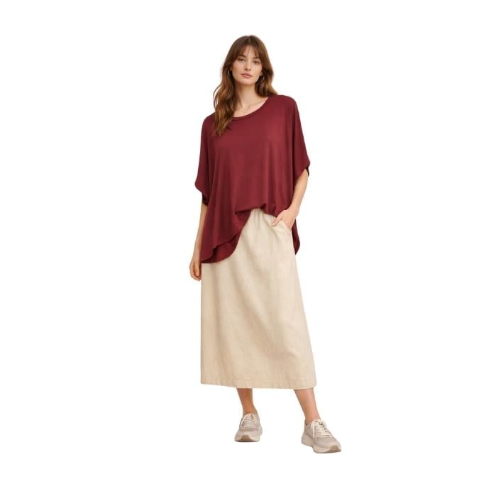 284210111019ON FASHION 64314 KADIN BLUZ  BORDO