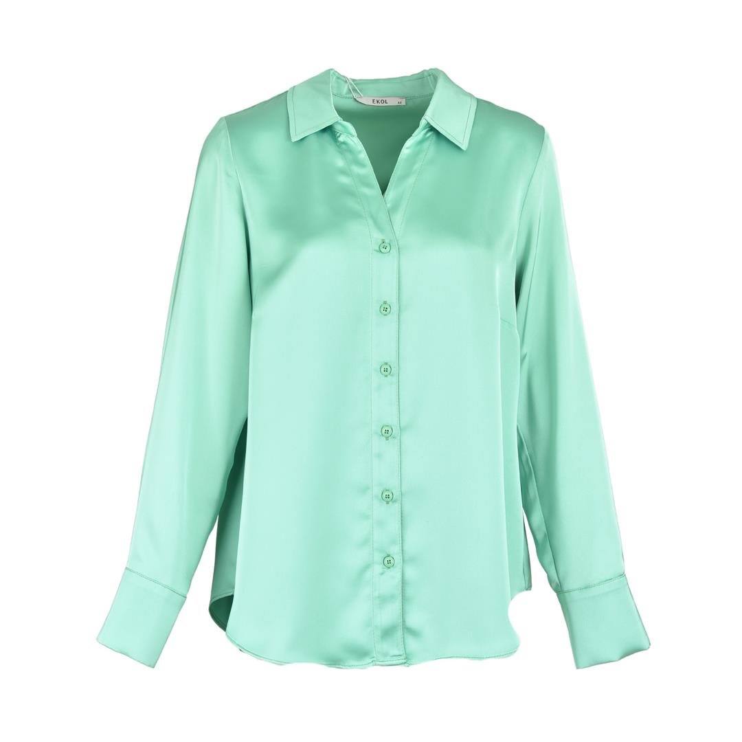 285250132005EKOL 01002 KADIN BLUZ  YEŞİL
