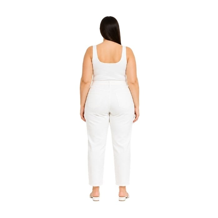 287904464002SEVDA 511-58 KADIN BÜYÜK BEDEN PANTOLON  BEYAZ