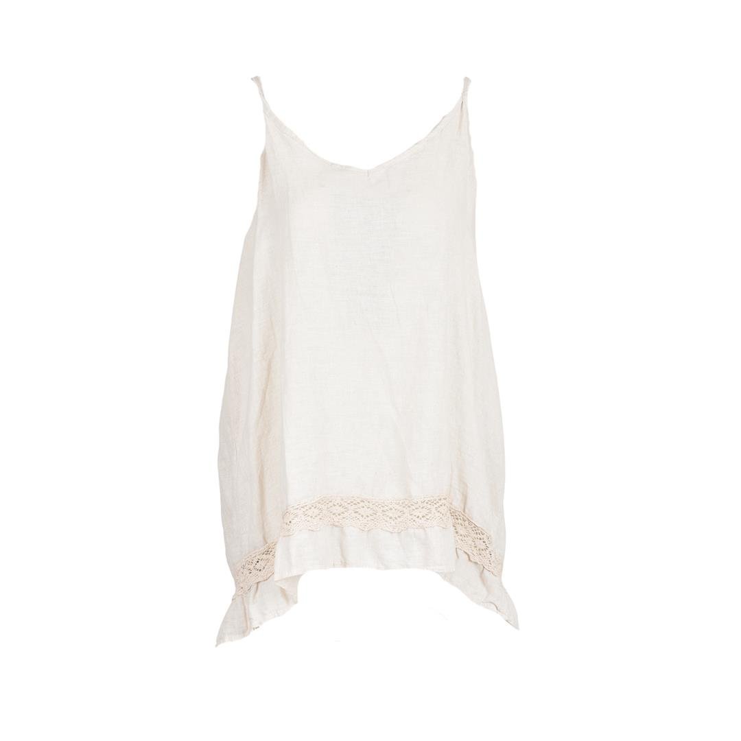 292250008014TİENBİ İTALY 24SS-BL0140 KADIN BLUZ  BEJ