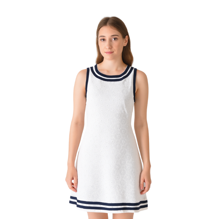 294234086002ALL MARİNE 25YRFI172628 KADIN ELBİSE  BEYAZ