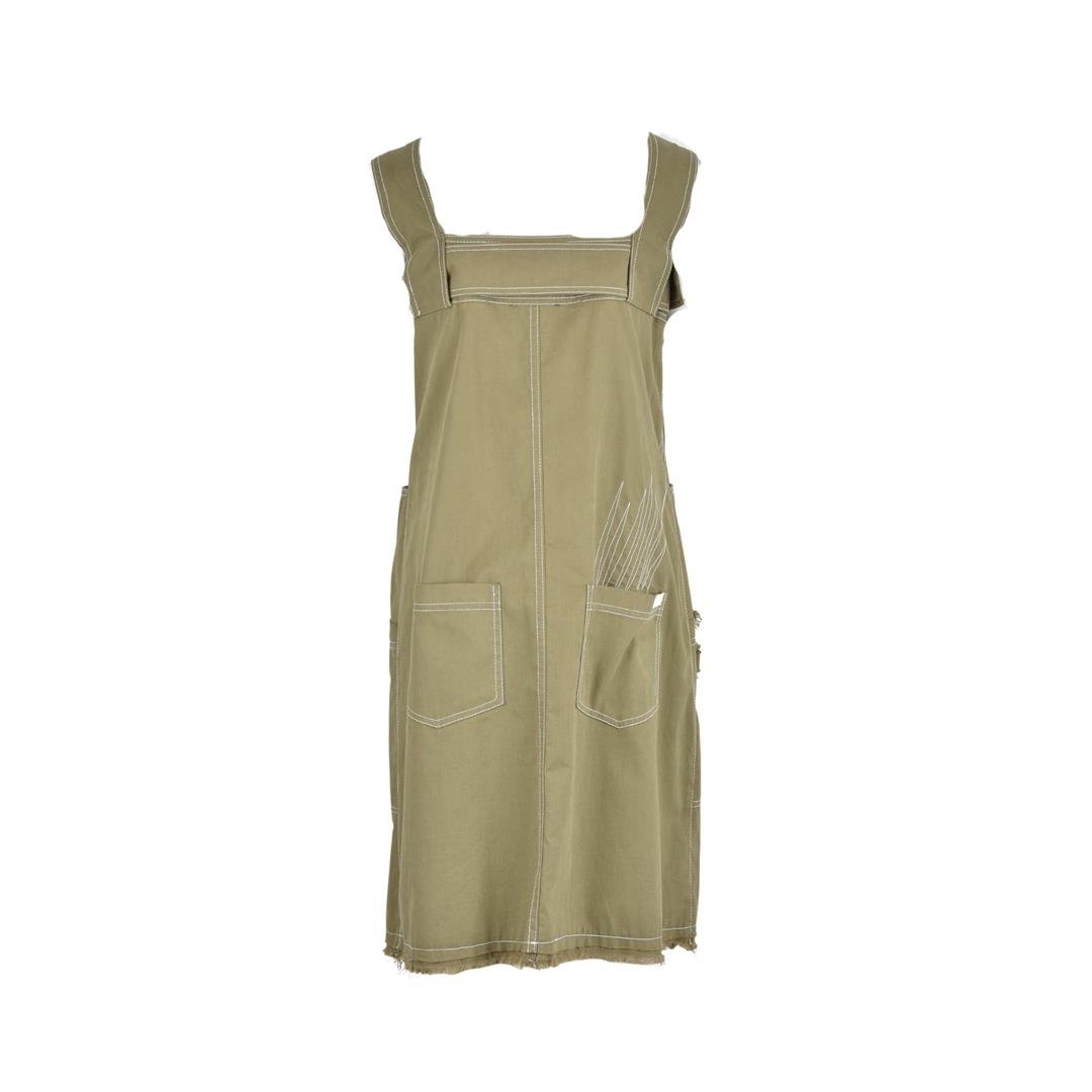 296234027005SOİE 7225 KADIN ELBİSE  YEŞİL