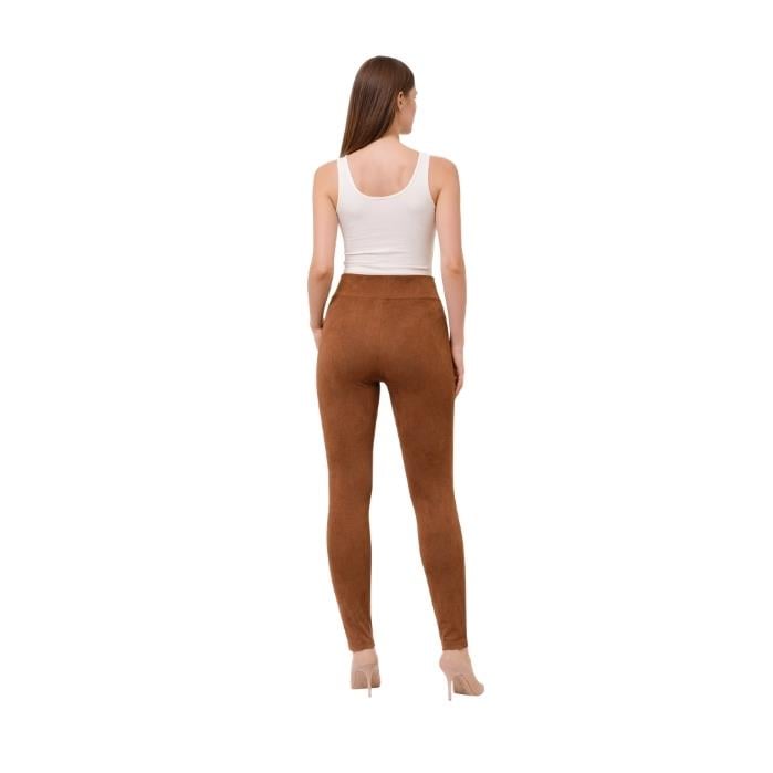 319235024022OROVERDE NUBUK KADIN TAYT  CAMEL