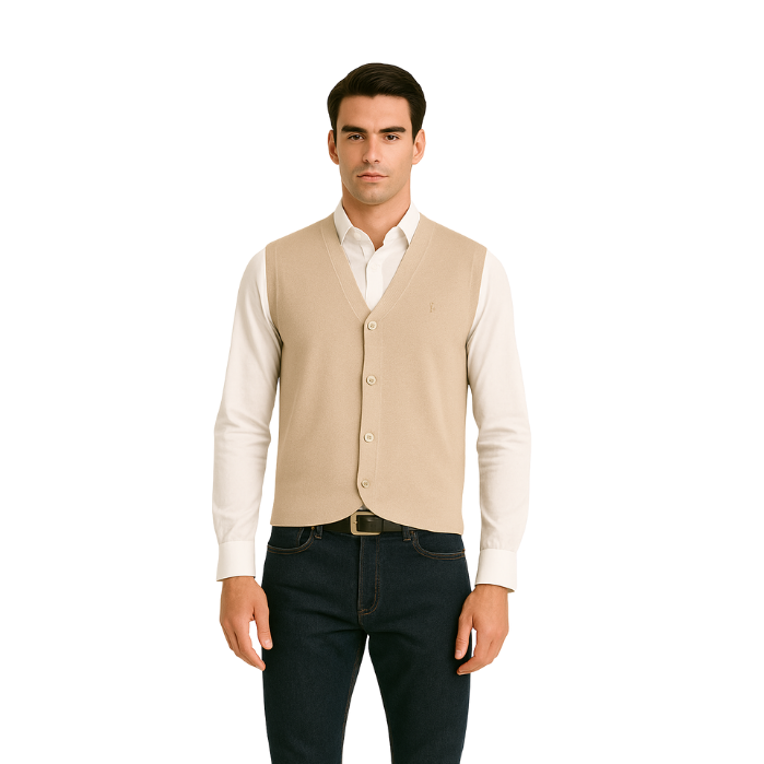 374710057014LEGATO TRK4540 ERKEK TRİKO  BEJ