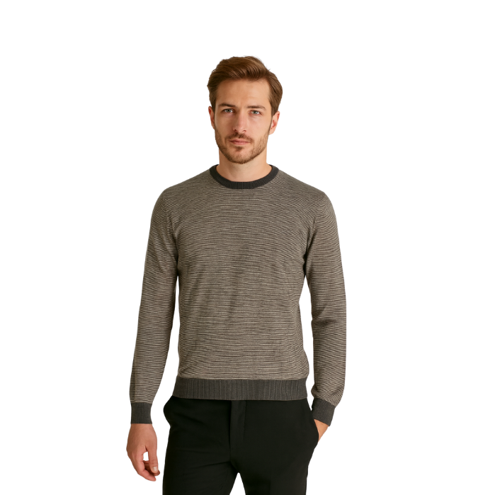 374710070007LEGATO TRK4610 ERKEK TRİKO  KAHVE