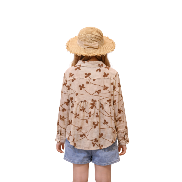 443403144007ESCABEL 3406-G ÇOCUK GÖMLEK  KAHVE