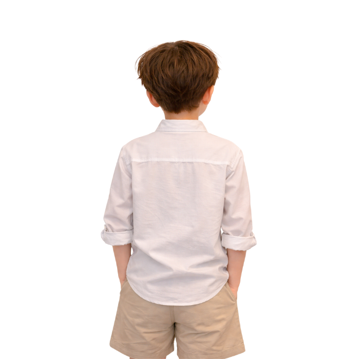 443403155002ESCABEL 23134-C ÇOCUK GÖMLEK  BEYAZ