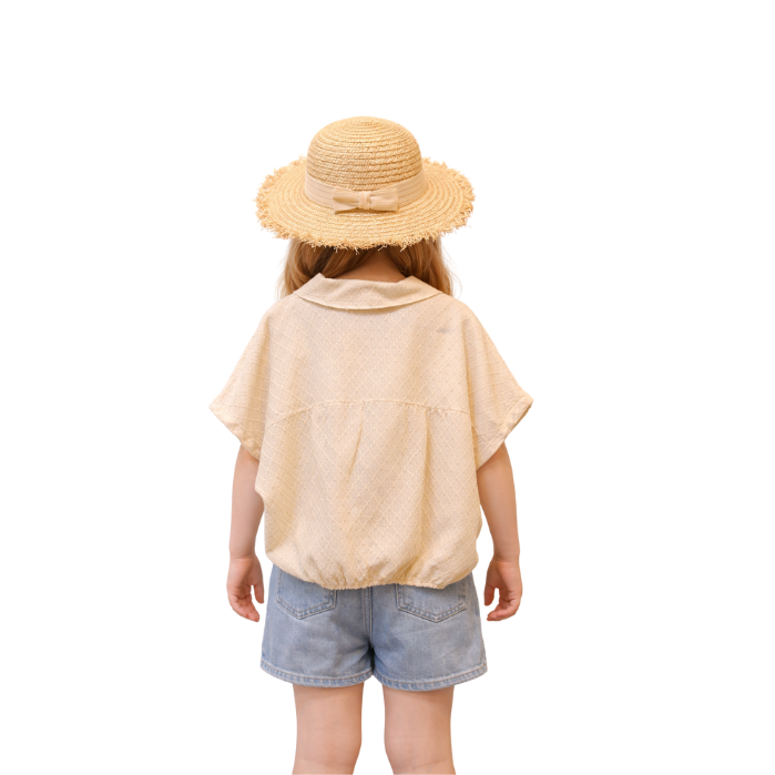 443403162014ESCABEL 35682-G ÇOCUK GÖMLEK  BEJ