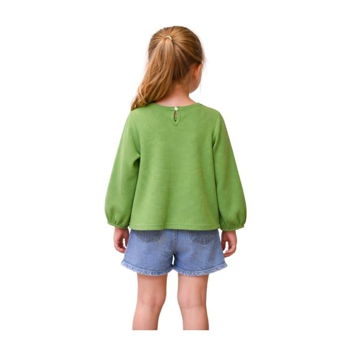 443438241005ESCABEL 35649-C ÇOCUK SWEATSHIRT  YEŞİL