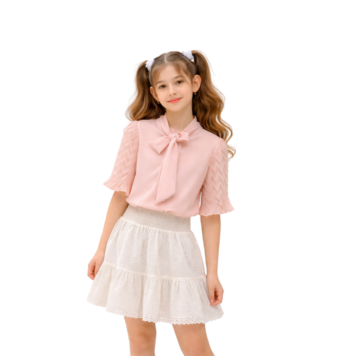 489403002010DIVONETTE 3335-2 ÇOCUK GÖMLEK  PEMBE