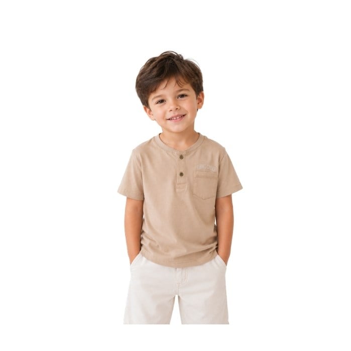489437637014DIVONETTE 2572-2 ÇOCUK T-SHIRT  BEJ