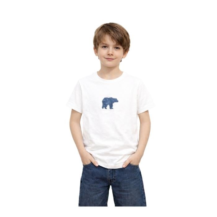 531437005487BAD BEAR 25.06.07.005 ÇOCUK T-SHIRT  KIRIK BEYAZ