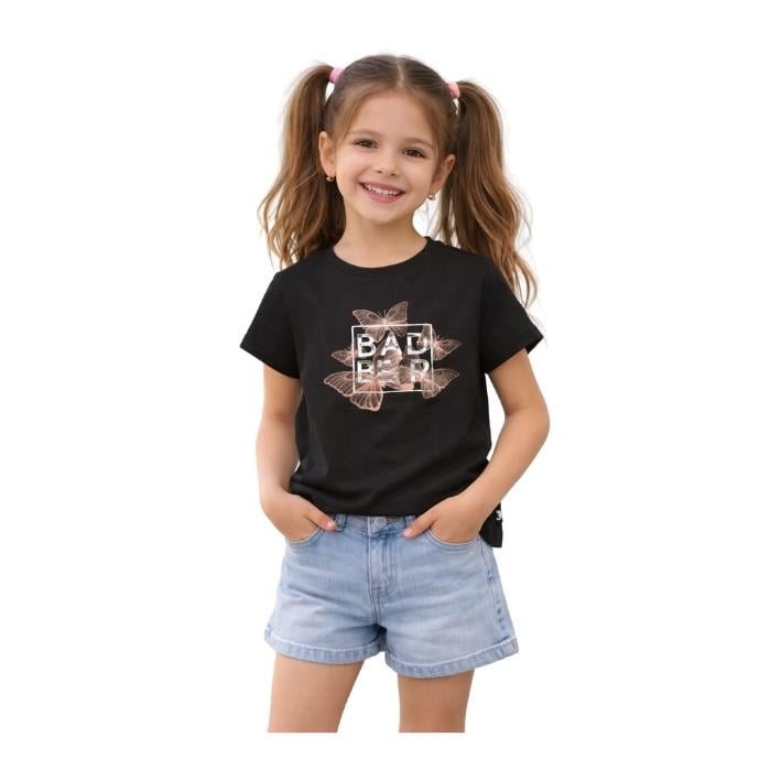 531437009001BAD BEAR 25.06.07.012 ÇOCUK T-SHIRT  SİYAH