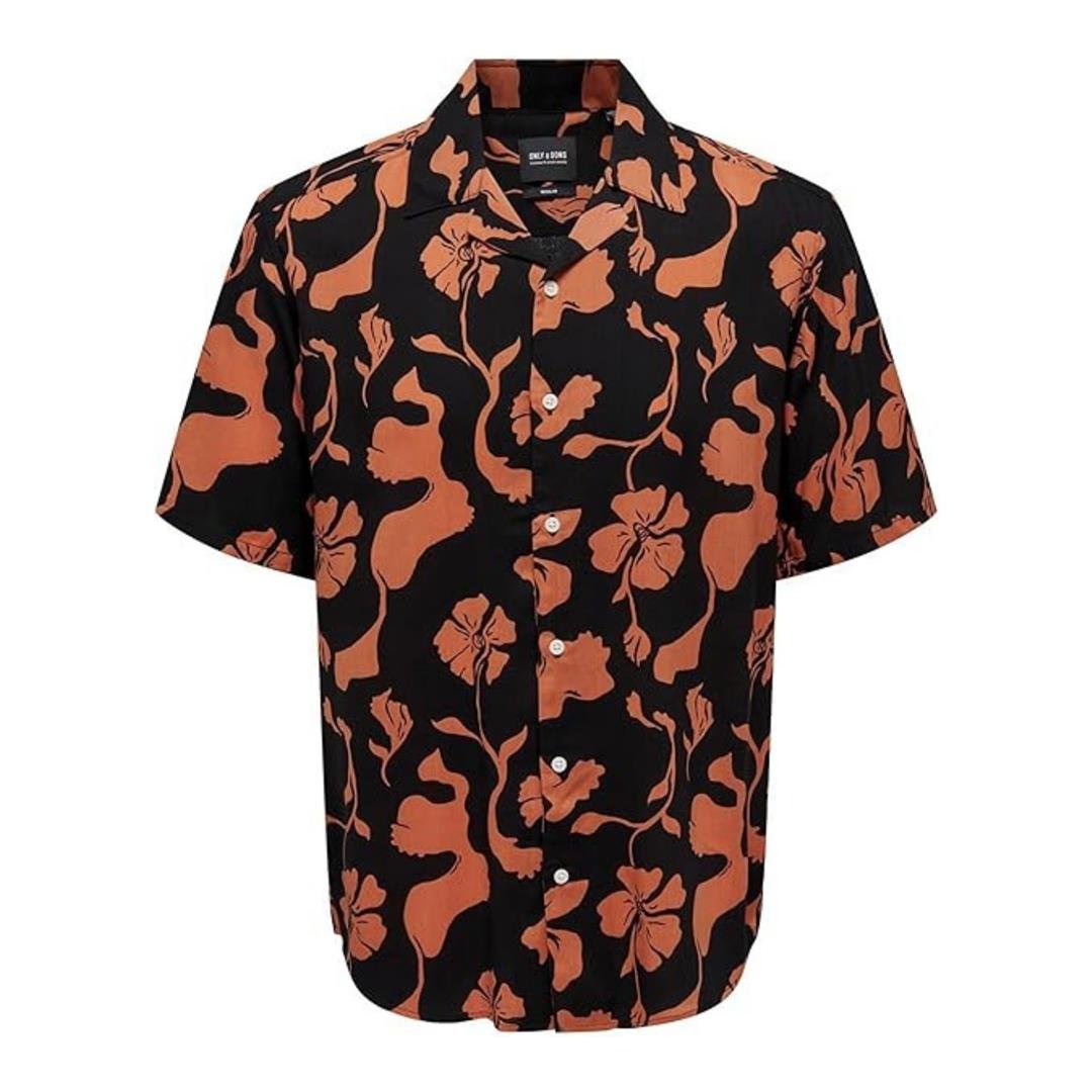 545503007001ONLY & SONS 22024907 ERKEK GÖMLEK  SİYAH