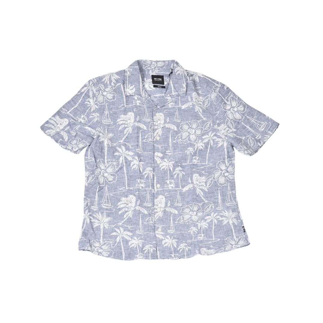 545503029006ONLY & SONS 22028423 ERKEK GÖMLEK  LACİVERT