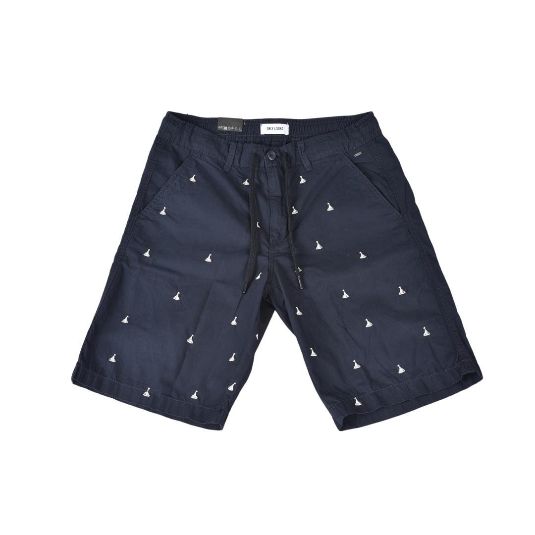 545554011006ONLY & SONS 22029213 ERKEK ŞORT  LACİVERT
