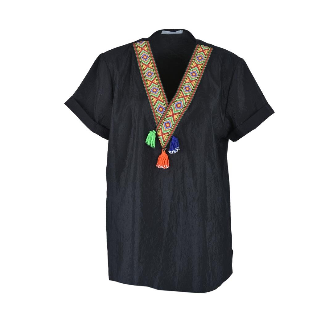 555250015001GLORIEN 2018 KADIN BLUZ  SİYAH