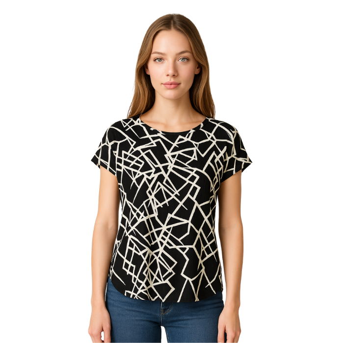 555250018074GLORIEN 2021 KADIN BLUZ  ZEBRA