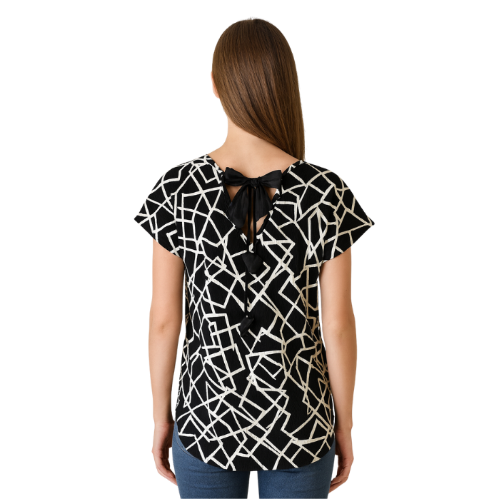 555250018074GLORIEN 2021 KADIN BLUZ  ZEBRA