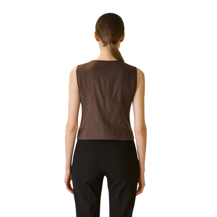 564214053007CHILIA 30469 KADIN YELEK  KAHVE