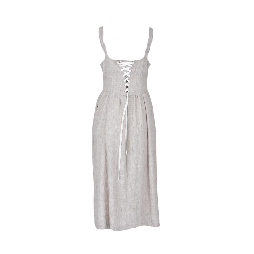 564235062014CHILIA 81172 KADIN ELBİSE  BEJ