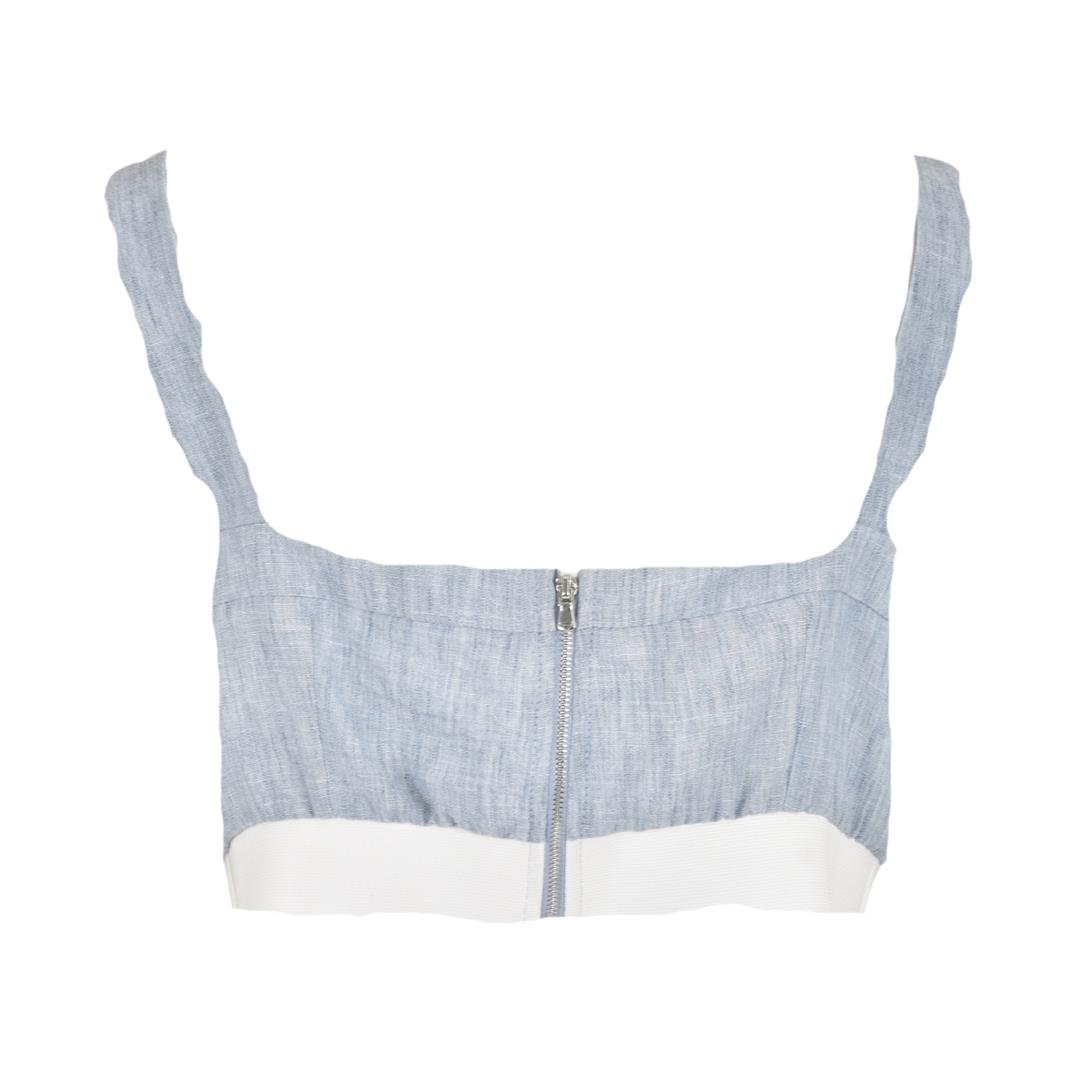 564237005008CHILIA 30159 KADIN CROP  GRİ